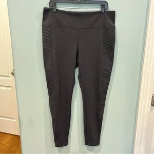 Athleta Delancey Moto Tight Leggings  Women’s Size XL Black